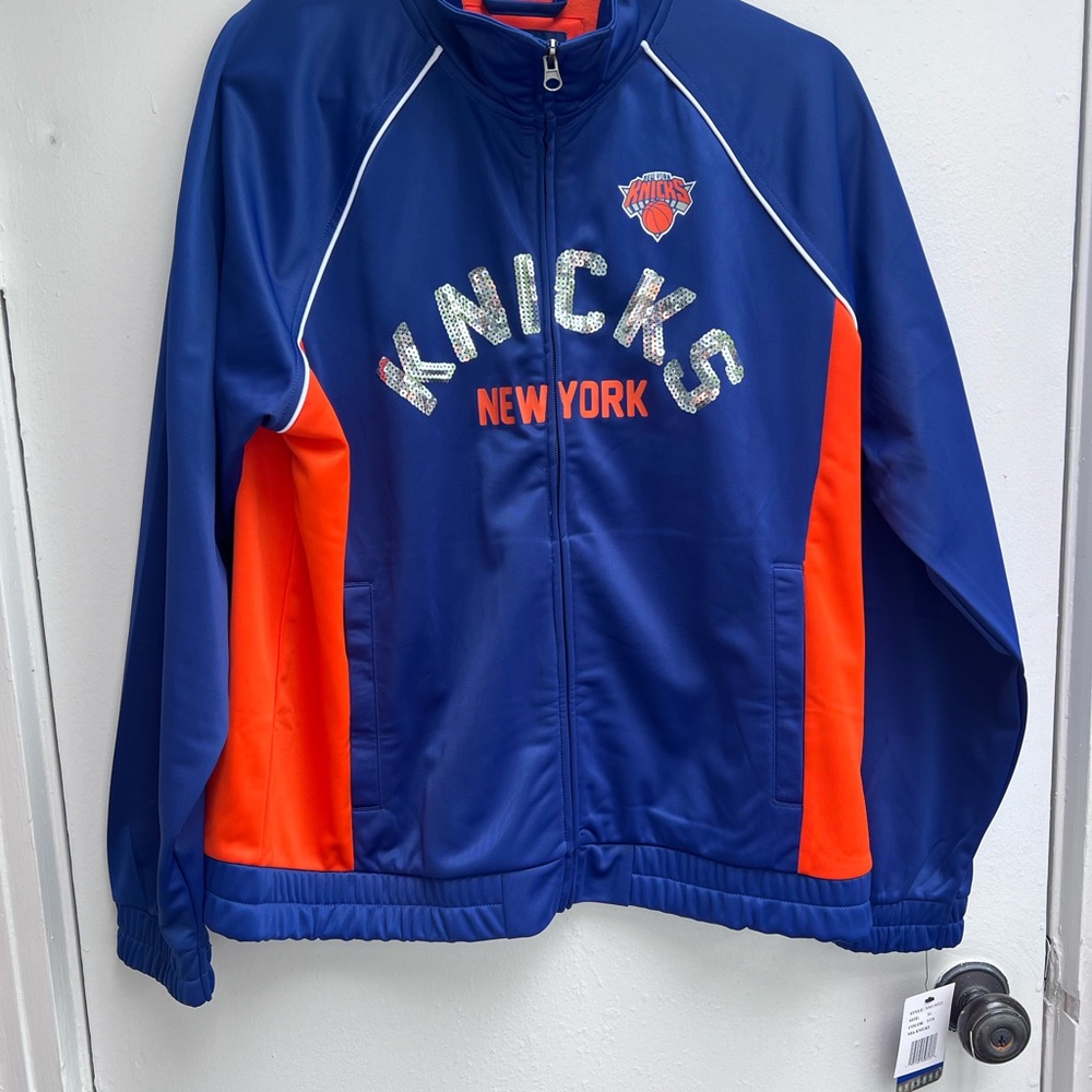 NBA Blue and Orange Bomber Jacket